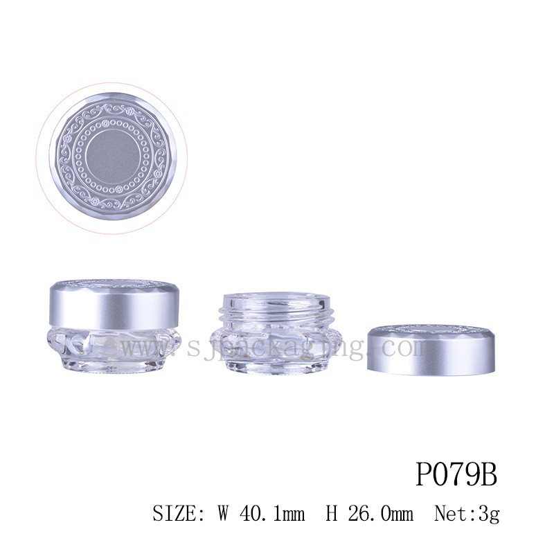 3g Round Shape Mini Cream Jar Eyes Cream Jar P079