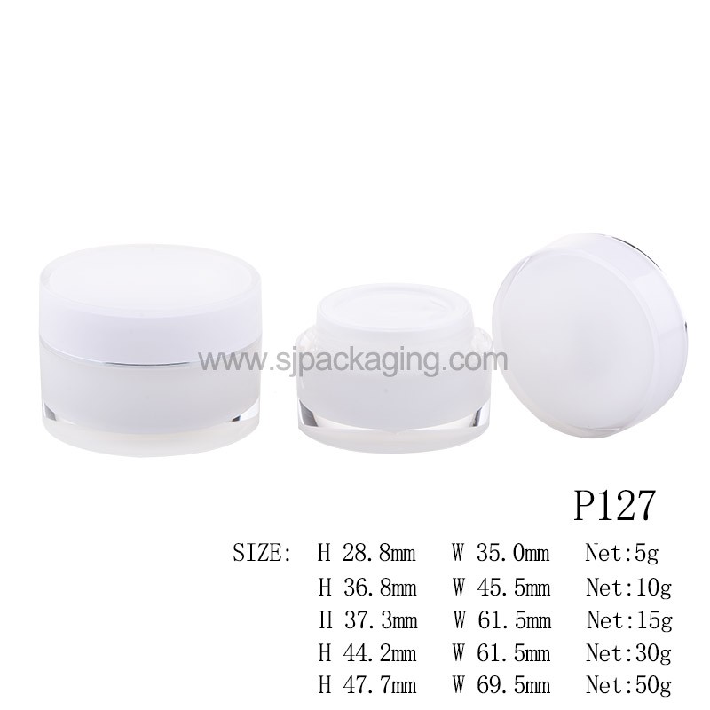 5-50g Round Shape Skin Care Jar Cream Jar P127