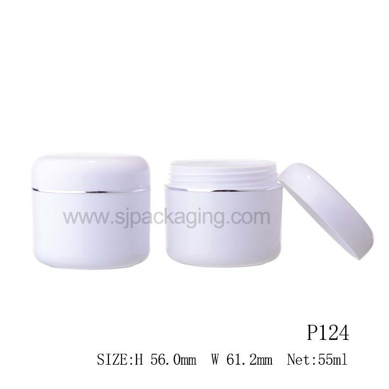 55ml Round Shape Skin Care Jar Cream Jar P124