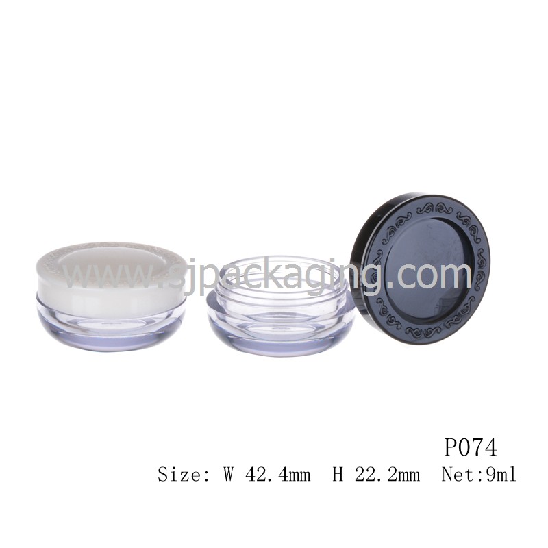9ml Round Shape Mini Cream Jar Eyes Cream Jar P074