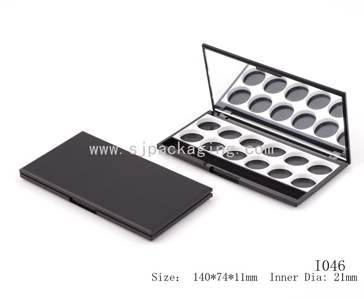 12grids Rectangle Shape Eyeshadow Palette Powder Case With Mirror I046