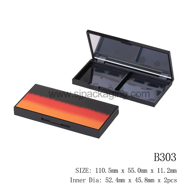 Rectangle Shape Compact Powder Case Inner Dia 52.4*45.8mm B303
