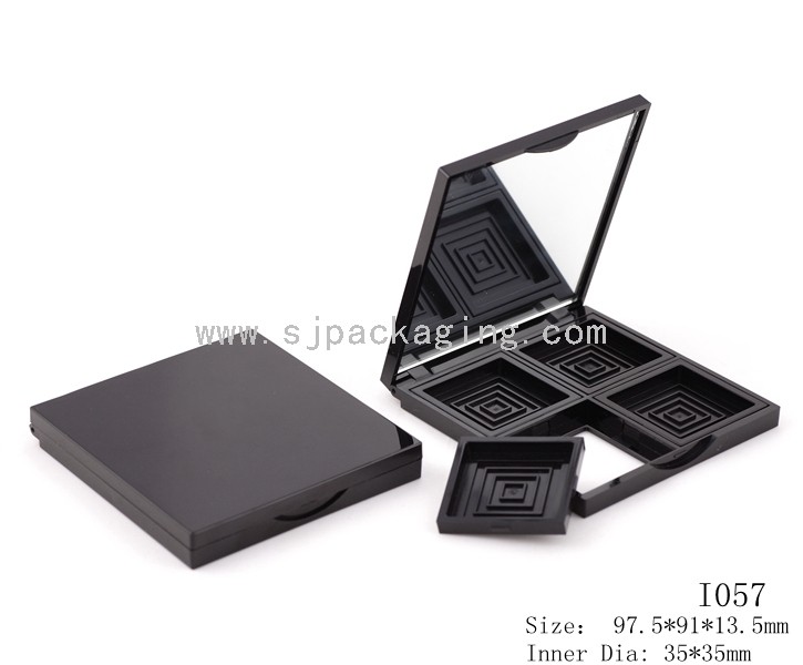4girds Square Shape Eyeshadow Palette Case With Mirror I057
