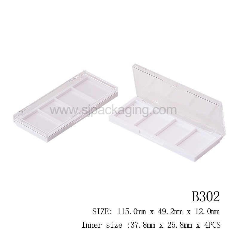 Rectangle Shape Face Palette Compact Powder Case Inner Dia 37.8*25.8mm B302