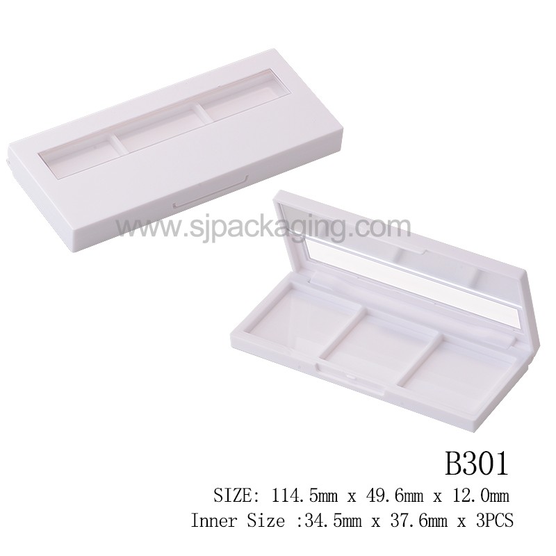 Rectangle Shape Face Palette Compact Powder Case Inner Dia 34.5*37.6mm  B301