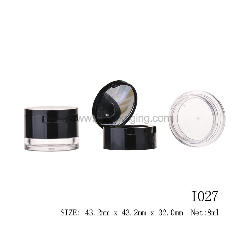 8ml Cream Jar Round Shape 2in1Eye shadow Jar I027