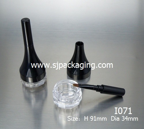2.5ml Cream Jar Eye shadow Eyeliner Jar With Brush I071