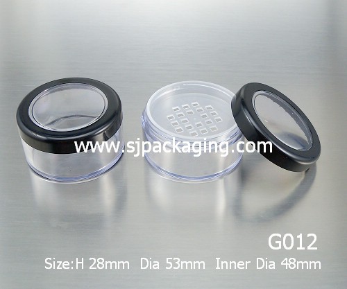 Stacking Round Shape Loose Powder Case Cream Jar G012