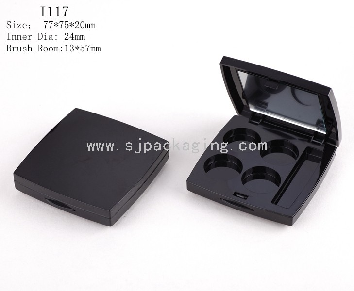 4girds Square Shape Eyeshadow Case With Mirror I117