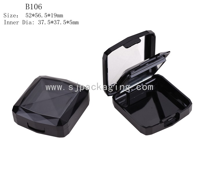 2layer Square Shape Compact Powder Case Inner Dia 37.5mm B106