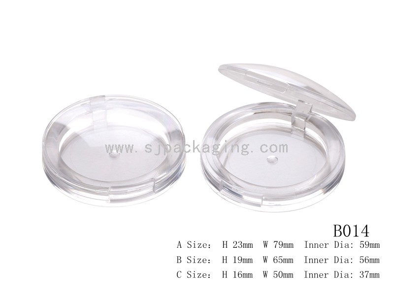 Round Shape Compact Powder Case Inner Dia 59.0mm 56.0mm 37.0mm 31.0mm B014