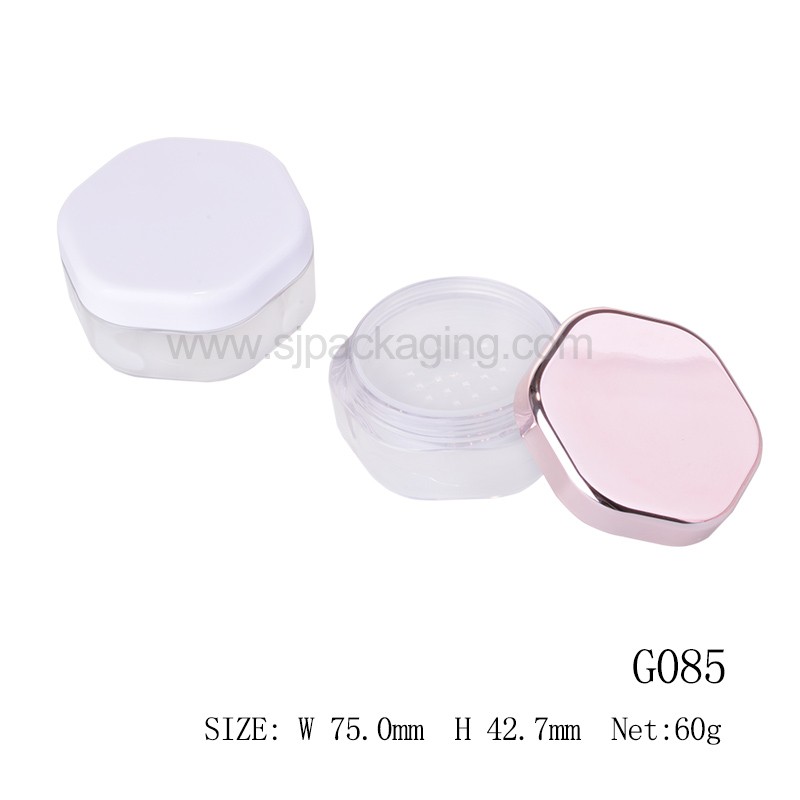 60g Hexagon Shape Loose Powder Case G085