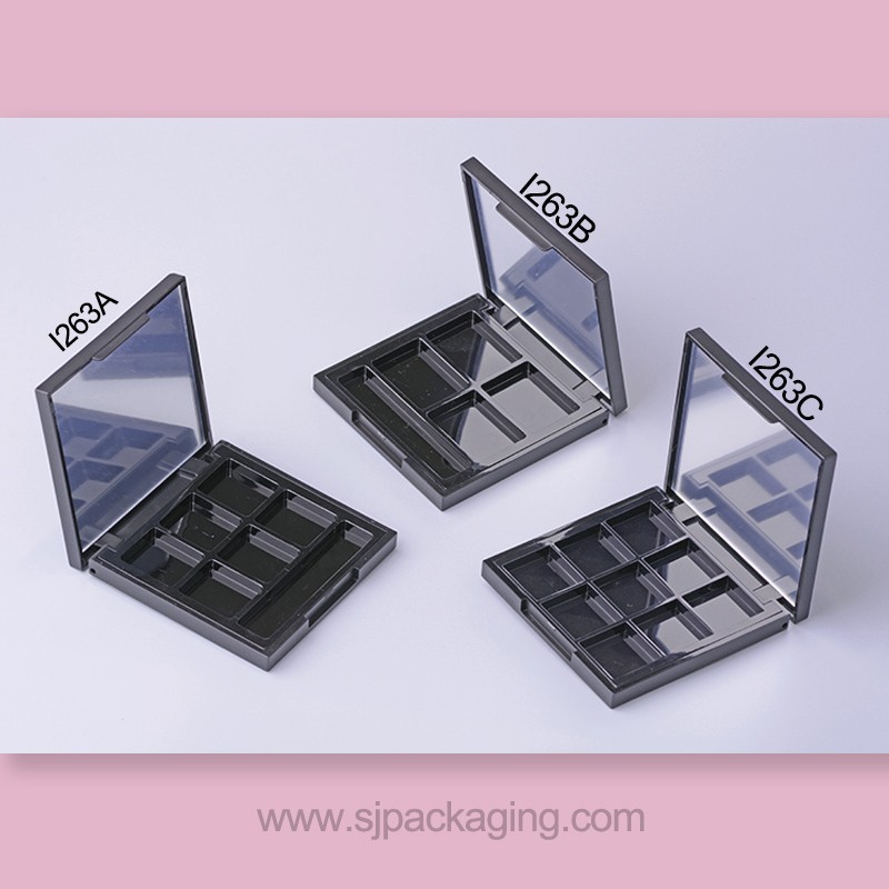 9grids 4girds 6girds Square Shape Eyeshadow Palette Powder Case With Mirror I263