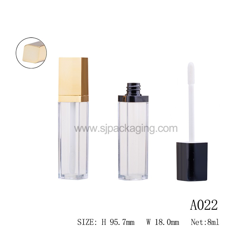 Square Shape Lip gloss Tube 8ml  A022