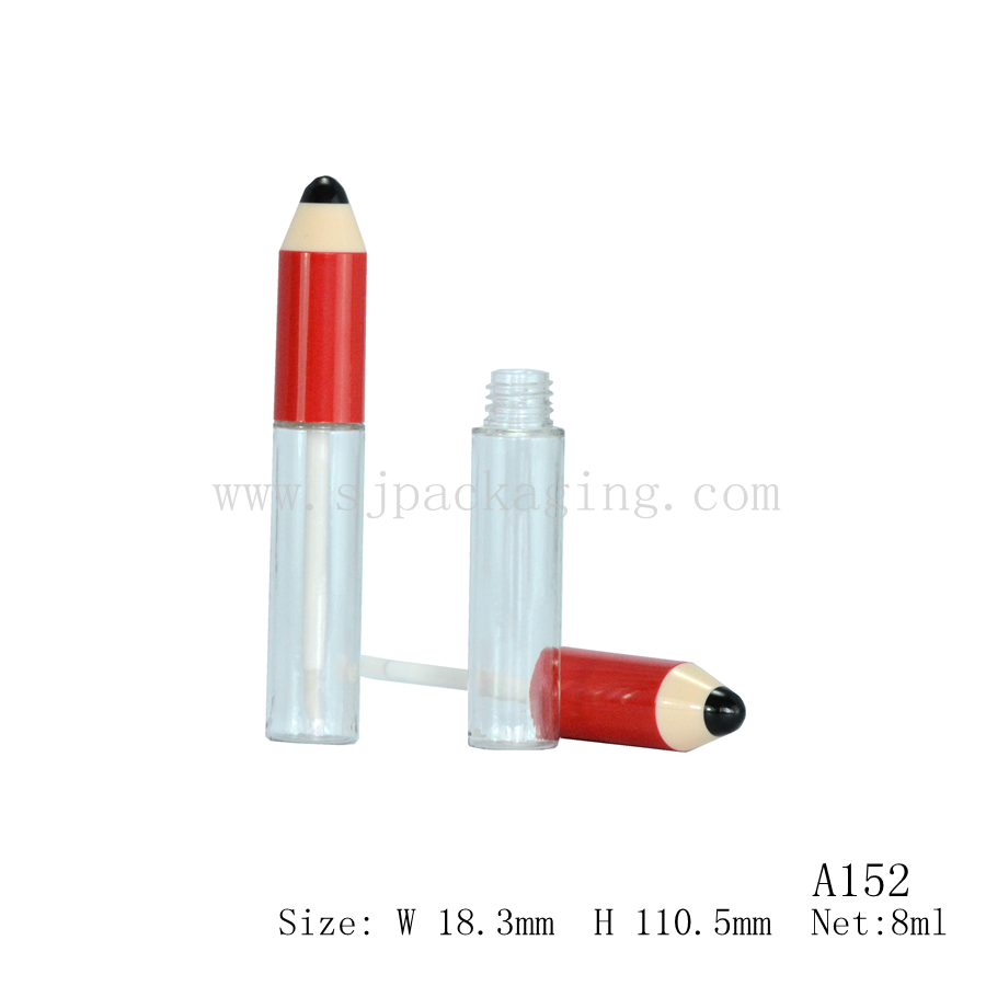 Blowing Bottle Round Shape Lip gloss Tube 8ml A152