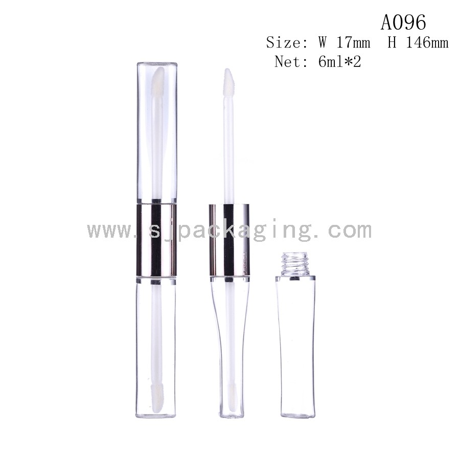 2in1 Round Shape Lip gloss Tube 6ml*2  A096