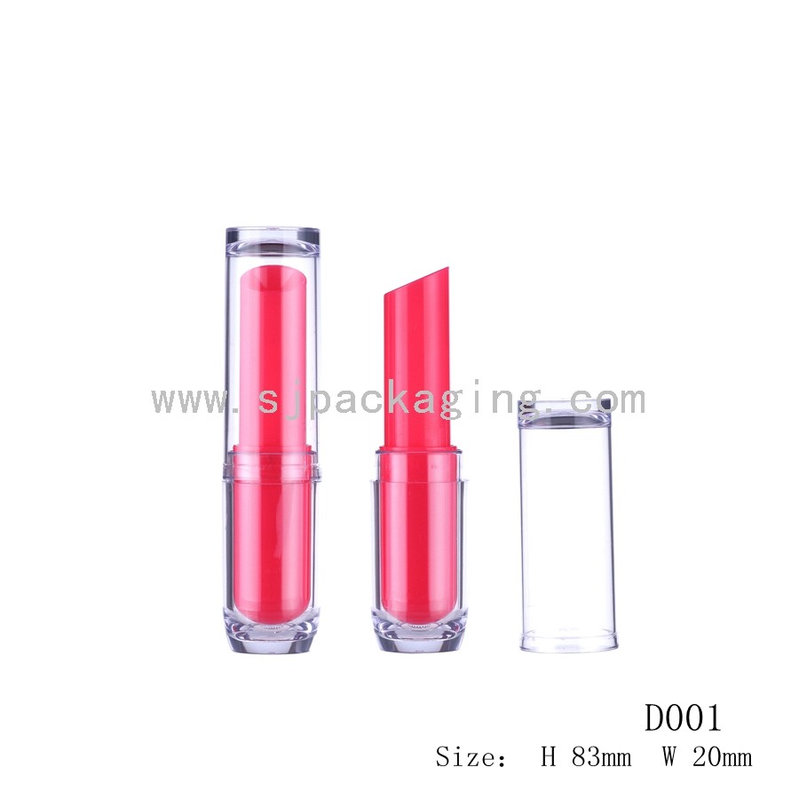Slim Round Shape Oblique Lipstick Tube D001