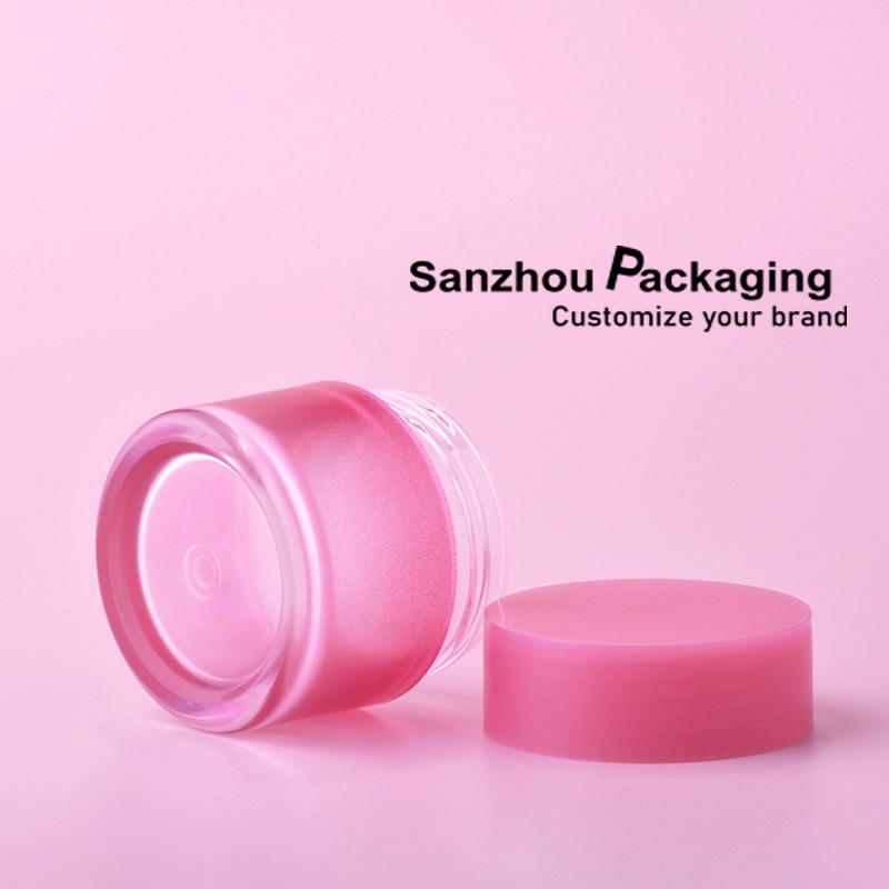25ml Round Shape Skin Care Jar Cream Jar Lip Balms Jar With Brush P119