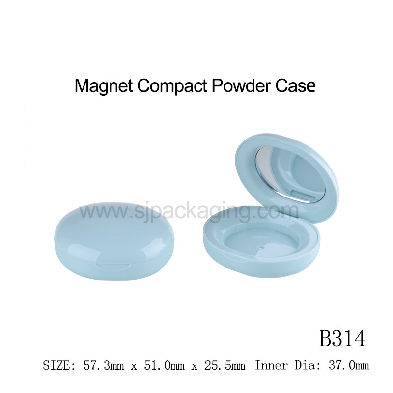 Magnet Oval Shape Blush Compact Powder Case Inner Dia 37.0mm  B314