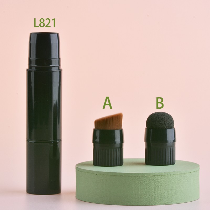 2in1 Round Shape Foundation stick Concealer Stick Blush Stick With Brush 6g L821