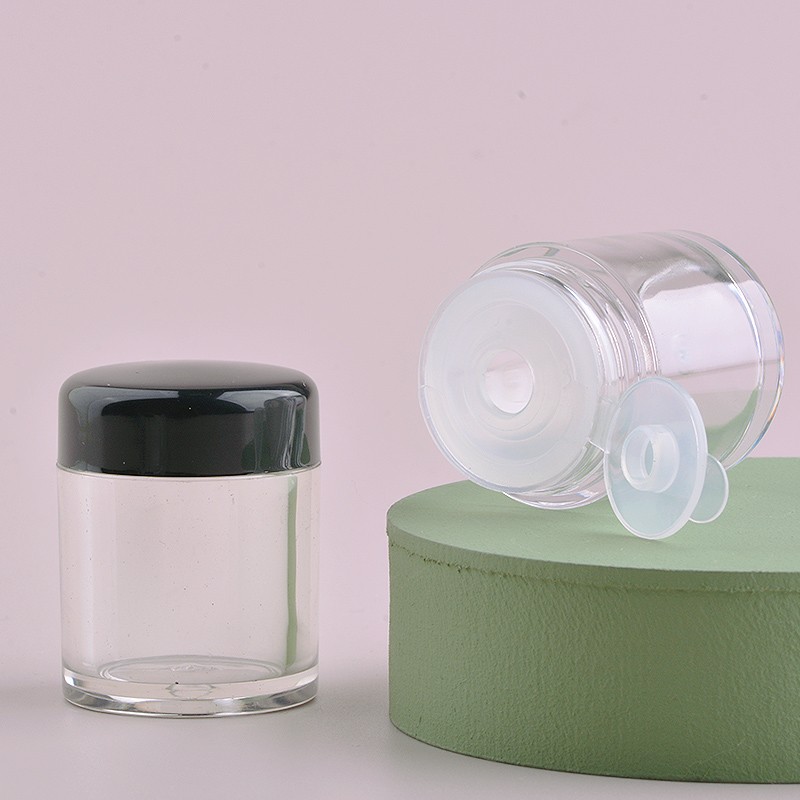 6.5g 5g 3.5g Mini Round Shape Loose Powder Case Eye Shadow Jar G050