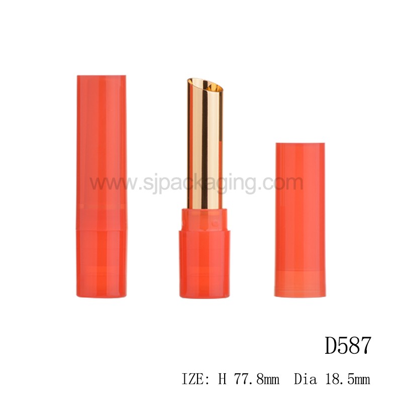 Round Shape Oblique Lipstick Tube D587