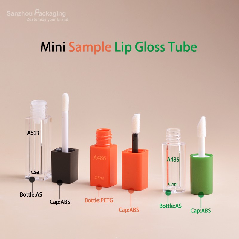 Mini Square Shape Lip gloss Tube 1.2ml  A531