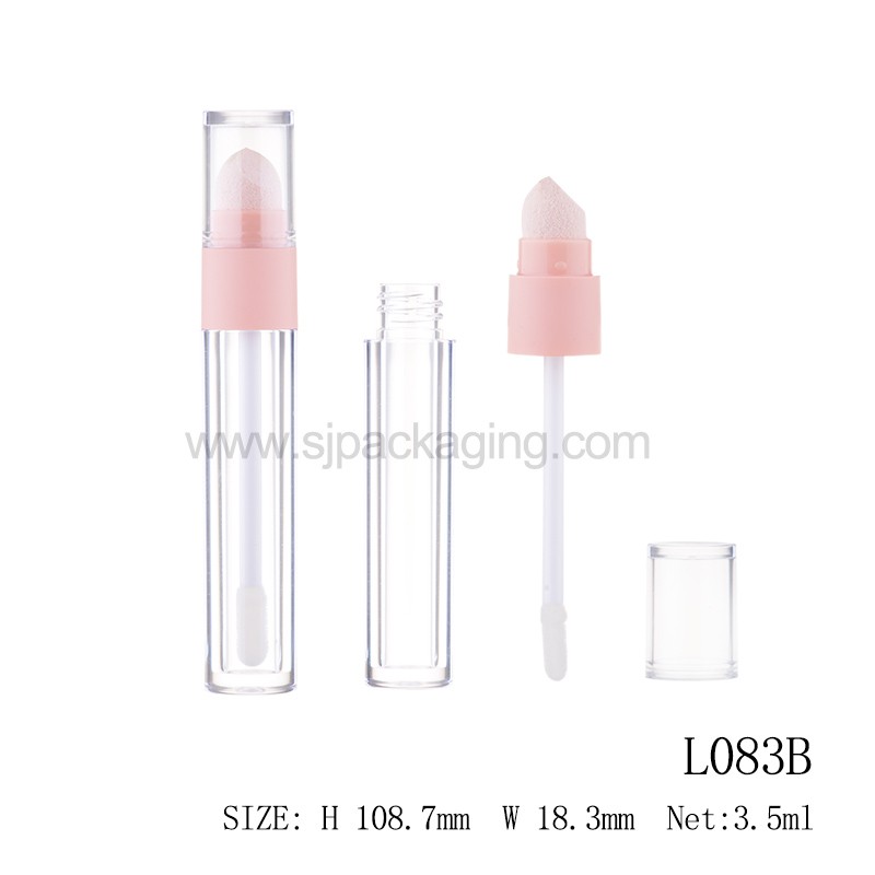 Round Shape 3.5ml Concealer Tube Liquid Blush Tube With Sponge L083