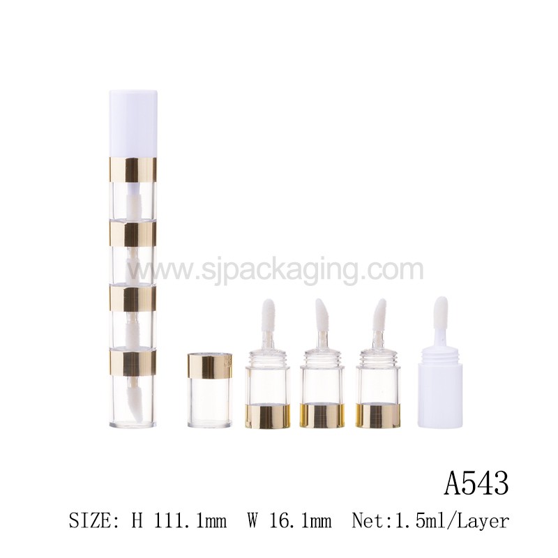 2in1 Round Shape Lip gloss Tube 1.5ml A553