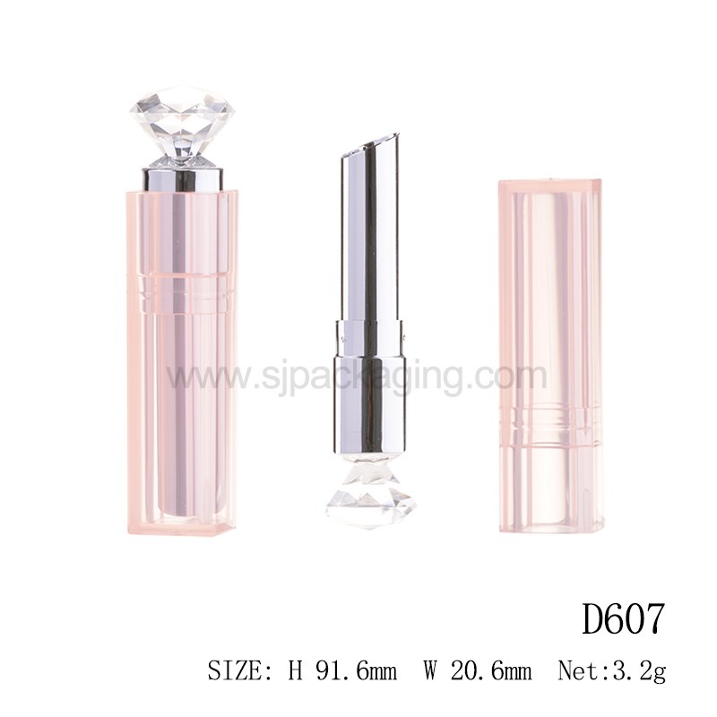 Heart Shape diamond Shape lipstick container lip glow tube 3.2g 3.5g  D606 D607 