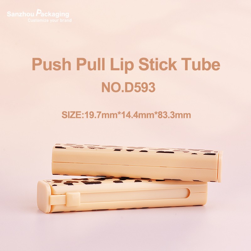 Square Shape Push Pull Oblique Lipstick Tube D593