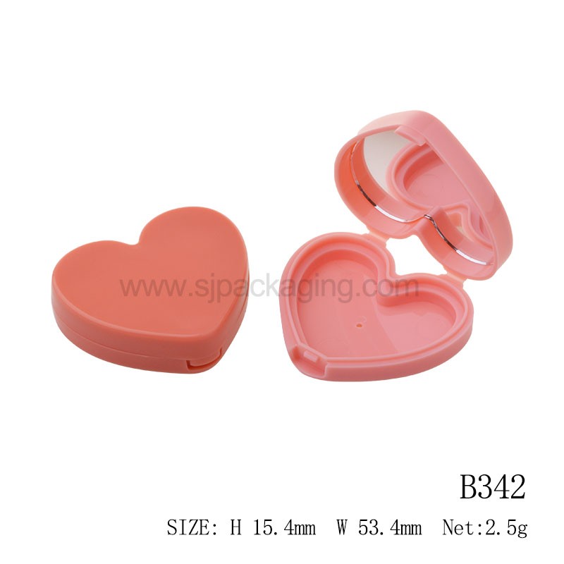 Heart Shape Compact Powder Case B342