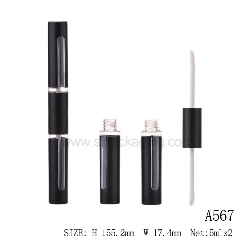 2in1 Round Shape Lip gloss Tube 5ml*2 A567