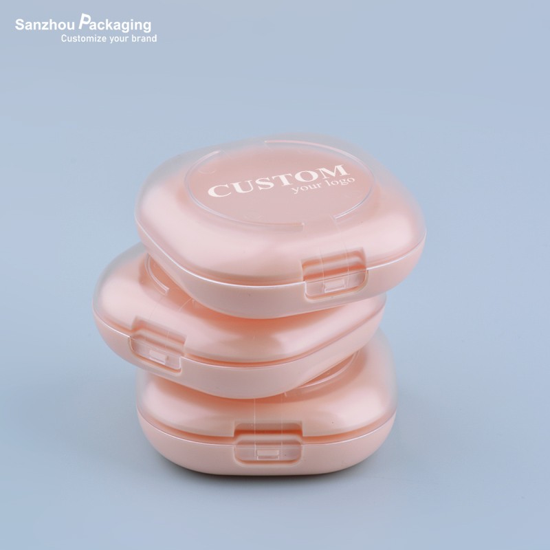 2in1 Square Shape  Compact Powder Case Inner Dia 59.9mm B348