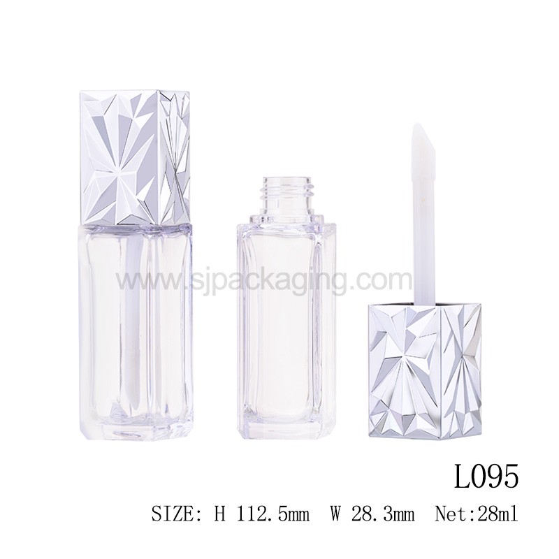 28ml Square Shape Foundation Bottle With Brush L095
