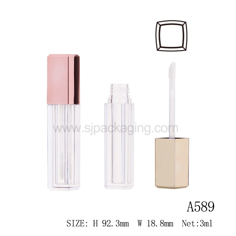 Square Shape Lip gloss Tube 3ml  A589
